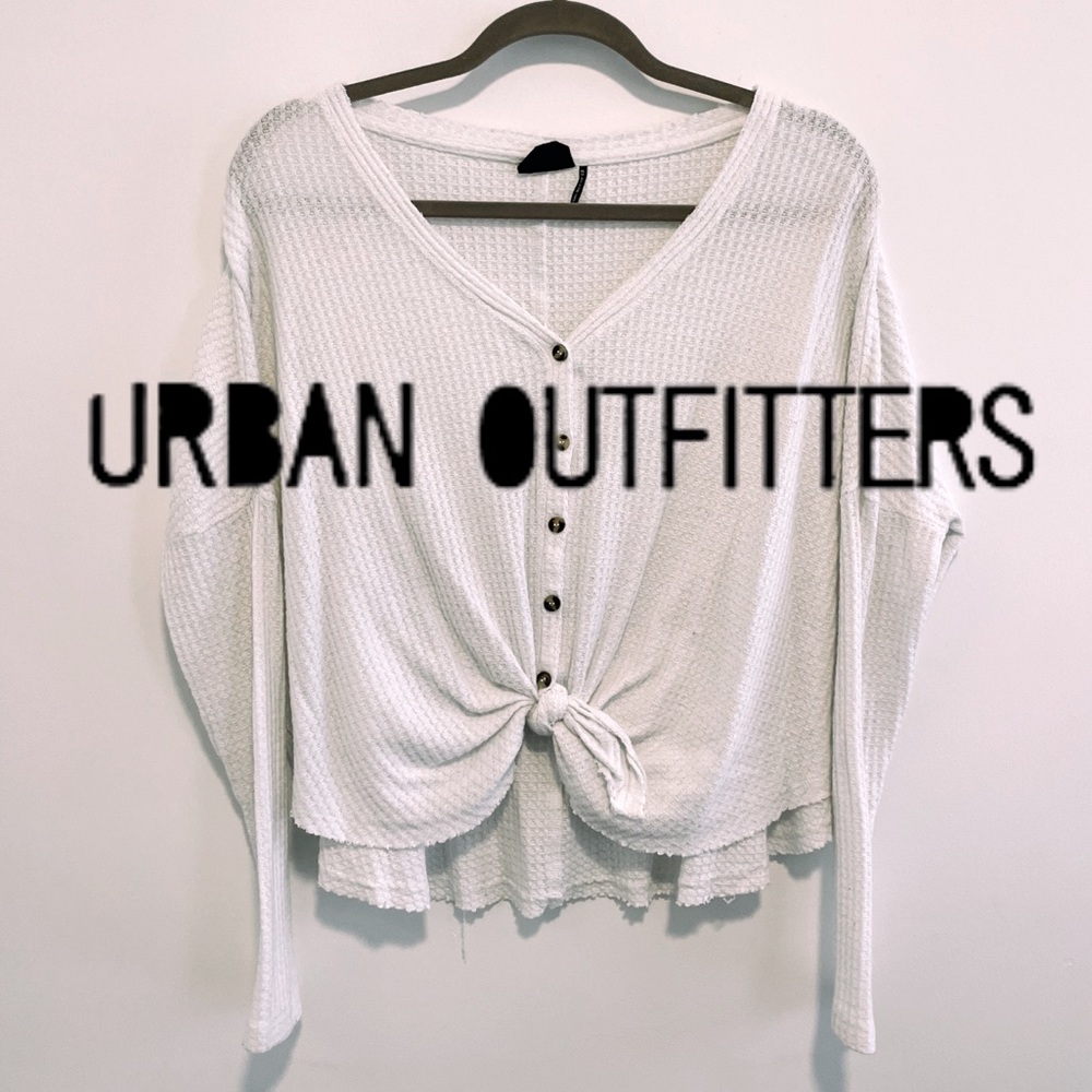 Urban Outfitters Tie-Up Waffle Knit